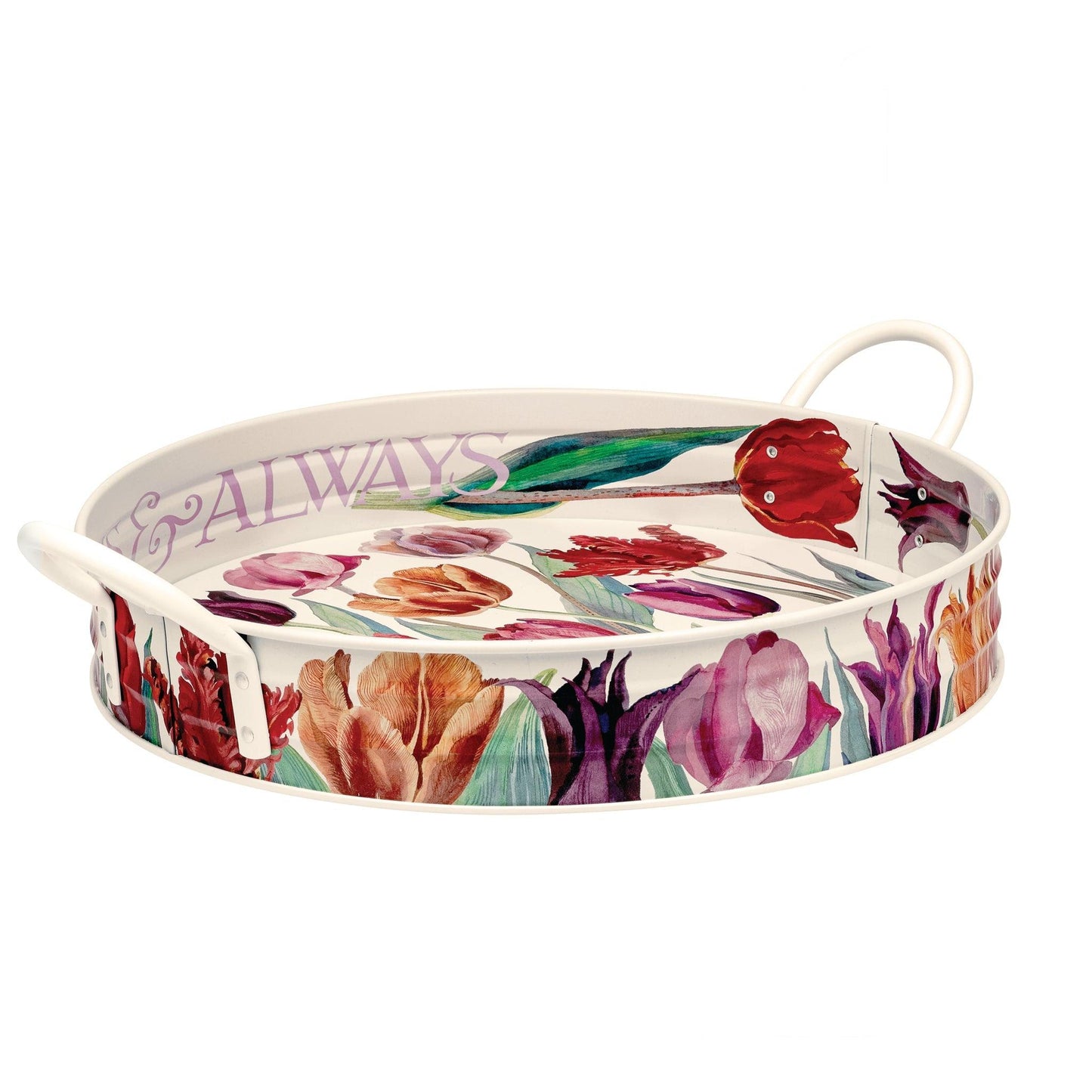 Emma Bridgewater - Tulips Large Handle Tray - Kitchentins.com